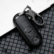 Mazda Car Key Case Brand New Car Key Cover Key Bag Car Shape Carbon Fiber Car Key Holder Shell Key R
