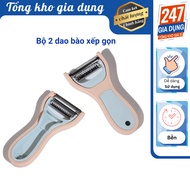 Set of 2 collapsible paring knives