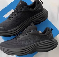 強力推薦🔥正貨HOKA ONE ONE Bondi 8 防滑減震 低幫跑步鞋波鞋 男女同款 黑色 配色齊全