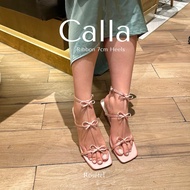 ROSEFEL - Calla Ribbon Heels in 7cm | Ribbon Heels Sandals