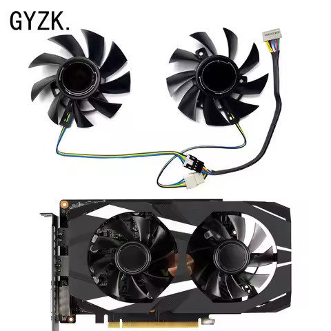 New For ASUS GeForce GTX1660ti 1650 DUAL Graphics Card Replacement Fan FD8015U12D