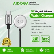 AIDOGA DC-4201 Watch Charging Cable 5W Magnetic Wireless Charger Type-C Smart Watch Fast Charging Ca