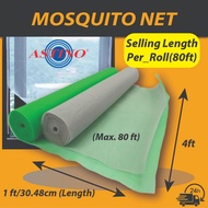 (1 ROLL) Mosquito Net Jaring Nyamuk | insect screen mosquito net/insect mesh | 4ft for mosquito,flie