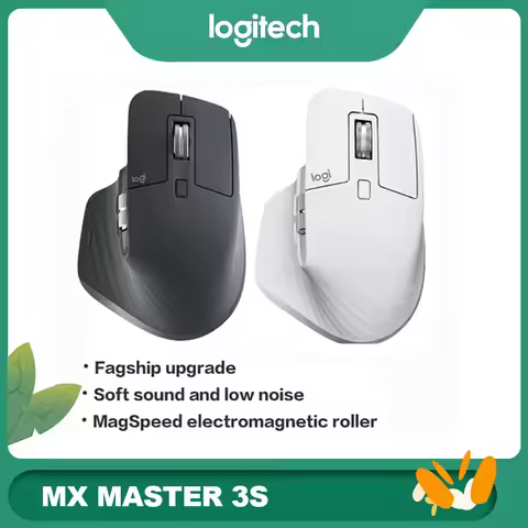 Logitech MX Master 3S Dual-mode Wireless Bluetooth Mouse Rechargeable Ergonomic for Office Design Vi