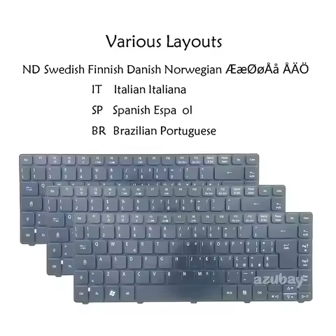 NE BR Portugues Italian Spanish Keyboard For Acer Asipre 4740G 4741 4741G 4741Z 4741ZG 4743 4743G 47