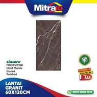 Sincere Granit Lantai 60X120 Motif Marble Glazed Polished Mbob12610B