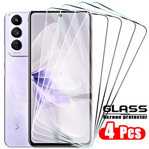 4-1 Pcs Tempered Glass for Vivo V27e V27 V25 V23 V21 V20 Pro E Screen Protector Protective Glasses o