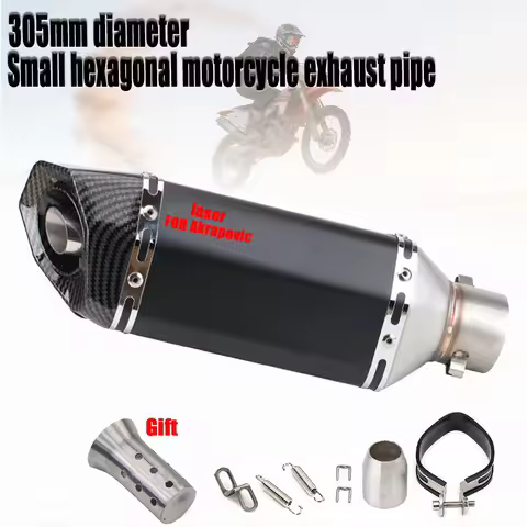 305mm diameter universal Escape Moto Tube motorcycle exhaust muffler with removable DB killer For MT