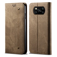 XICCIกระเป๋าสตางค์เคสโทรศัพท์สำหรับXiaomi POCO X3 NFCแม่เหล็ก360 R Etroหนังบัตรเครดิตช่องเงินกลับที่ครอบสำหรับXiaomi POCO X3 NFCเคสหนัง