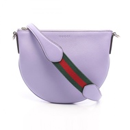 【二手】Gucci GUCCI 單肩包 Gucci B Mini Bag 824529 淡紫色/綠色/RED皮革兩用單肩包 男士二手 A