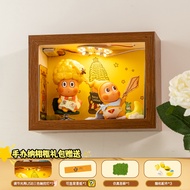 กล่องเก็บของรูปตัวการ์ตูน กล่องใส่ของเล่นบล็อกสุ่ม กล่องเก็บของ กล่องโชว์ป้องกันฝุ่น รูปตัวการ์ตูน 1