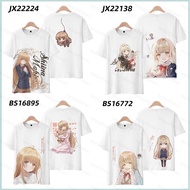 NS1 The Angel Next Door Spoils Me Rotten Tshirt Short Sleeve Top Anime Cosplay Mahiru Shiina Tee Har