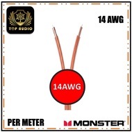 Monster 14 AWG Speaker Wire Copper Cable Spool (Bulk Cable)