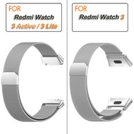 For Xiaomi Redmi Watch 4 สาย Redmi Watch 3 สาย For Redmi Watch 3 Active Redmi Watch 3 Lite สาย For Xiaomi Redmi Watch3 สาย วัสดุ สแตนเลสสตีล สายนาฬิกา Magnetic Loop นาฬิกา สมาร์ทวอทช์ สายนาฬิกาข้อมือสำหรับ