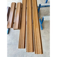 รั้วระแนง เมทัลชีท สำเร็จรูป ลายไม้ 3Dความยาว 50-100 CM