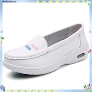 Kasut Jururawat Putih Nurse Slip Buckle Flat Shoes Nurse White Shoes