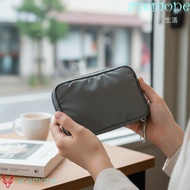 ANEMONE Travel Wallet, Nylon Material Multifunction Design Passport Bag, Unisex Water Resistant Soli