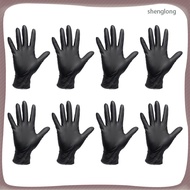 20Pcs Disposable Nitrile Gloves Gloves Hand Protective Gloves Multipurpose Gloves Size M Black