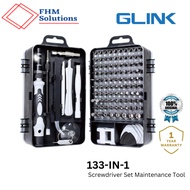 GLINK 133-in-1 Screwdriver bits Set Repairing Tool Set Multifunctional Watch Phone Repair Tool Box