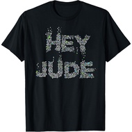 kaos band THE BEATLES Lyrics By Lennon & McCartney Hey Jude Flowers T-shirt – Vintage 90s Retro Men'
