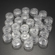 25pcs Clear Sewing Machine Spools Bobbins Fit Brother Janome Singer