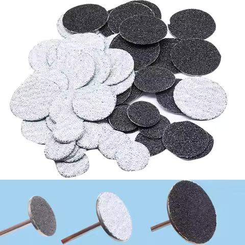 New~Black/White Sanding paper 50/pcs Pedicure Foot Care Tools 15mm 20mm 25mm nail drill bit Disk dis