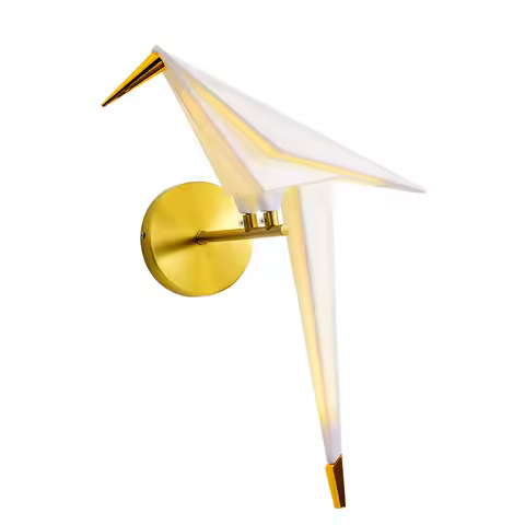 Parrot Wall Lamp Bird Sconce Light for Bedside Loft Bedroom Study Foyer