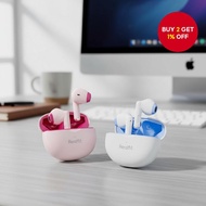 Realfit F2 TWS Wireless Earbuds with High Quality and Low Latency, AI ENC for Everyday Use