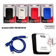 Official TinyTech USB-HD32504S USB 3.0 Sata 2.5 HDD / SSD Enclosure Connect it to PC/TV/Game Console