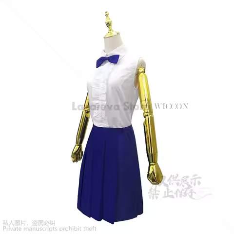 Anime FAIRY JK TAIL Erza Scarlet Cosplay Costume Wig Goblin Queen Maid Uniform Black Lolita Dress Ha