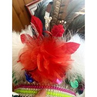 【翰翰手作材料】阿美族 公主帽羽毛 新娘花 原住民服飾材料
