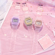 &gt; ins jam tangan elektronik kecil kotak api unicorn gadis comel gaya Korea sederhana