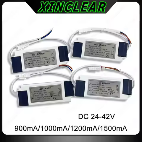 LED Driver Transformer 900mA 1200mA 1500mA 36W 40W 45W 48W 50W Light Power Supply Output DC24-42V Ex