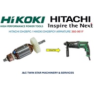 ▌HITACHI / HIKOKI DH26PC ARMATURE  / DH28PCY ARMATURE 360-961F ▌
