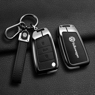 zinc alloy Car smart remote Key Case Cover For VW Volkswagen MK7 Golf 7 Tiguan MK2 for Seat Ibiza Le