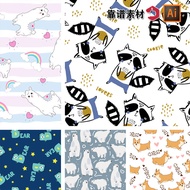 Cartoon Cartoon Animal Print Pattern AI Vector Material Children's Clothing Home Textiles Seamless D