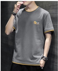 Coolman  เสื้อยืดคอกลม แขนสั้น แฟชั่นชาย แต่งลายด้านหน้า รุ่น 0240