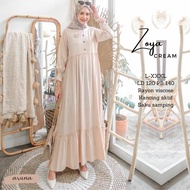 Gamis Model Susun Daily Dress Zoya Bahan Rayon Viscose Busana Simpel Muslimah Ukuran Jumbo