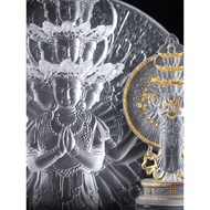 Thousand Hands Thousand Eyes Glass Stickers Golden Guanyin Bodhisattva Ornaments Home Living Room Bu