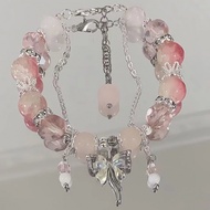 Trendy Color Change Bead Bracelet for Women, Floral Bloom Party Jewelry Gelang Tangan Perempuan