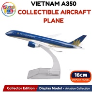 16cm Vietnam Airlines Airbus A350 Diecast Aircraft Model Alloy Airplane Collectible Educational Toy 