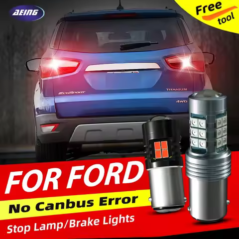 2pcs LED Brake Stop Lights Blubs P21/5W No Error For Ford Windstar Explorer B-MAX Ecosport Fiesta MK