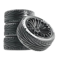 5H6A/B-8010P 68mm Grip Tires & Wheel 4PCS For 1:10  HSP HPI SAKURA D3 Kyosho FW06 General On-Road Ca