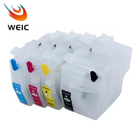 Refill Ink Cartridge No Chip for Brother LC422 LC402 LC432 LC472 LC462 LC412 J5340DW J5345DW J5740DW