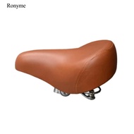Ronyme Cycle Saddle with Spring Comfortable Wide Cycle Saddle Cushioned Bike Seat Supportive Wide Bi