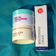 (Gratis Pouch) Viva Paket Skincare / Paket Viva 3 Produk / Viva Day Cream - Viva Collagen Night Crea