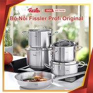 Fissler Profi Original Premium 5 Piece Pot Set 4 Pots 1 Pan - Made in Germany