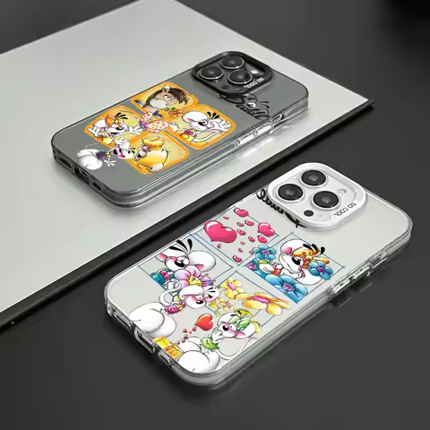 Phone case FUNDA For Samsung S25 S24 S23 A07 A17 A06 4G 5G Protective IMD Color Cover Cartoon cute D