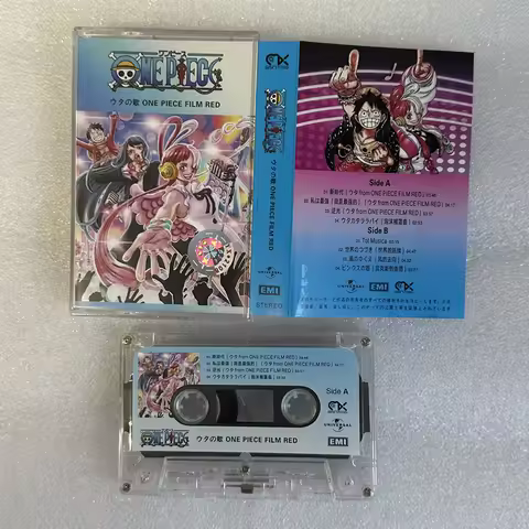 Anime ONE PIECE FILM RED Uta Music Tape Ado Best Collection Album Cassettes Cosplay Walkman Recorder