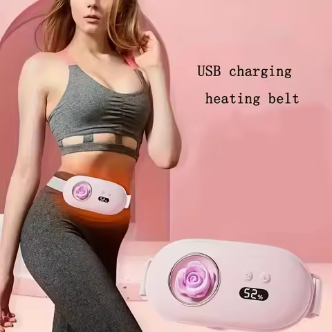 USB charging portable menstrual heating pad, menstrual abdominal and waist heating massage pad, elec
